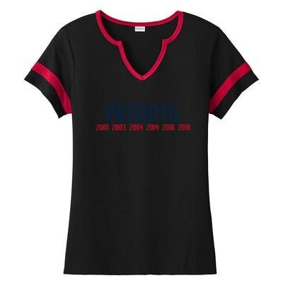 Patriots Ladies Halftime Notch Neck Tee