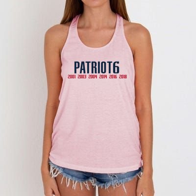 Patriots Women's Knotted Racerback Tank