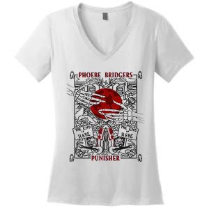 Phoebe Punisher Art For Fan Lover Women's V-Neck T-Shirt