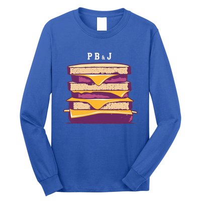 Pretty Pb And J Sandwich With Creamy Peanut Butter And Jelly Cute Gift Long Sleeve Shirt