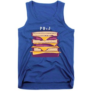 Pretty Pb And J Sandwich With Creamy Peanut Butter And Jelly Cute Gift Tank Top