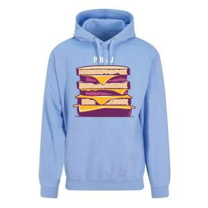 Pretty Pb And J Sandwich With Creamy Peanut Butter And Jelly Cute Gift Unisex Surf Hoodie