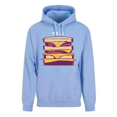 Pretty Pb And J Sandwich With Creamy Peanut Butter And Jelly Cute Gift Unisex Surf Hoodie