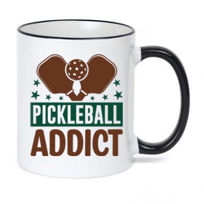 Paddles Pickleball Addict Gift For Player Team Sport 11oz Black Color Changing Mug