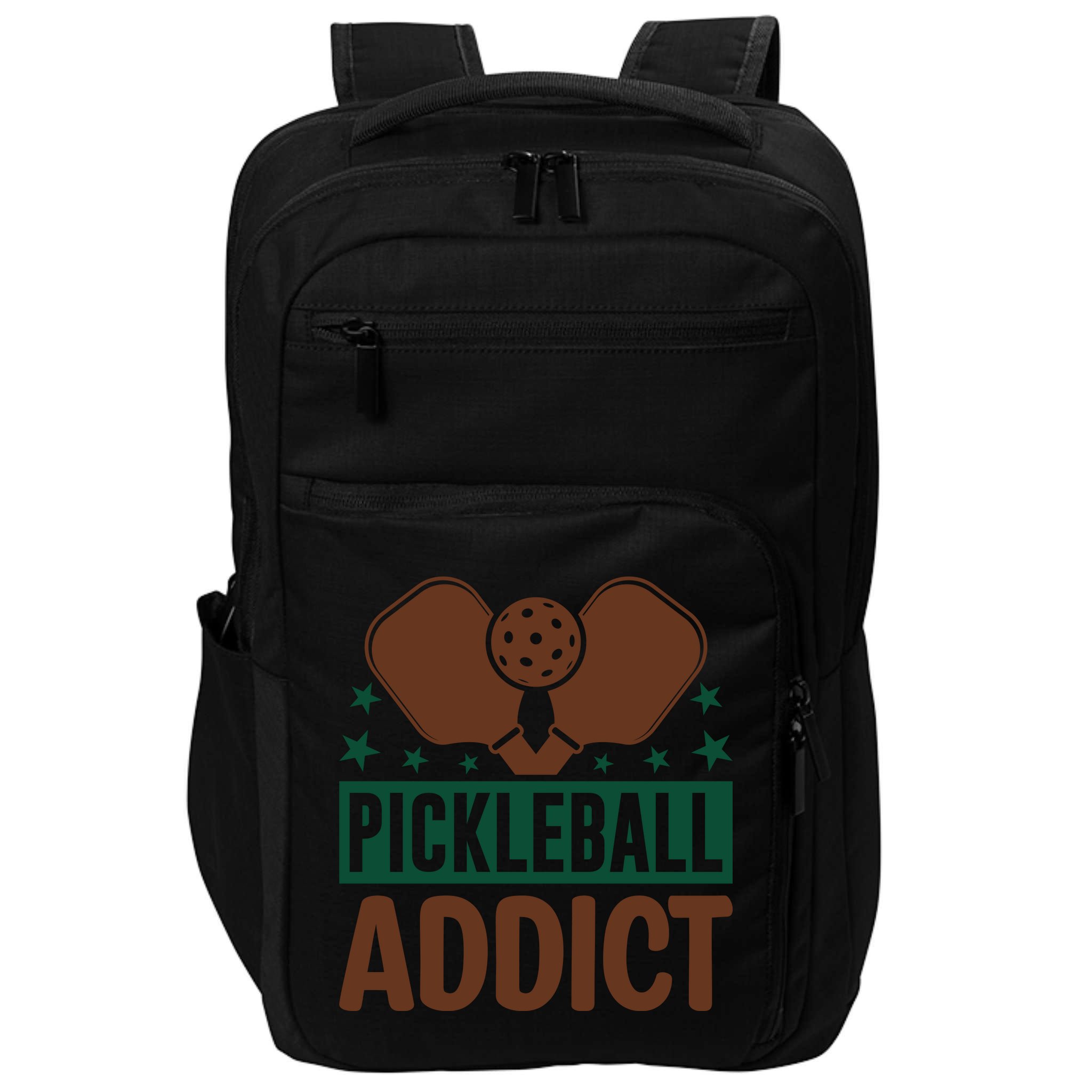 Paddles Pickleball Addict Gift For Player Team Sport Impact Tech Backpack
