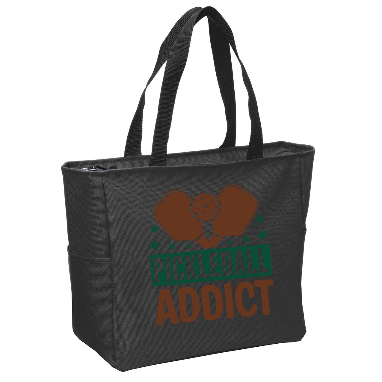 Paddles Pickleball Addict Gift For Player Team Sport Zip Tote Bag