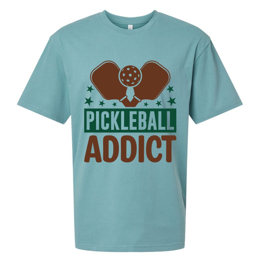 Paddles Pickleball Addict Gift For Player Team Sport Sueded Cloud Jersey T-Shirt