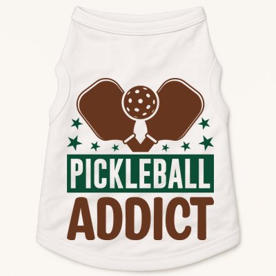 Paddles Pickleball Addict Gift For Player Team Sport Doggie Tank