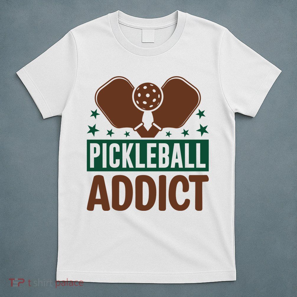Paddles Pickleball Addict Gift For Player Team Sport T-Shirt