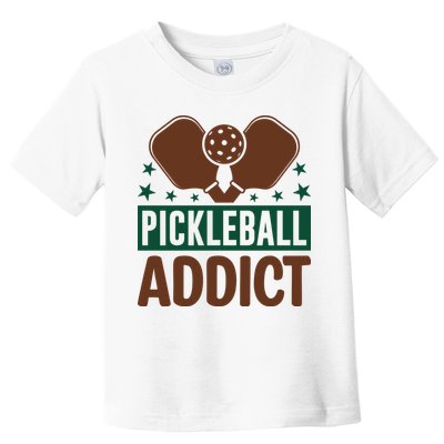 Paddles Pickleball Addict Gift For Player Team Sport Toddler T-Shirt