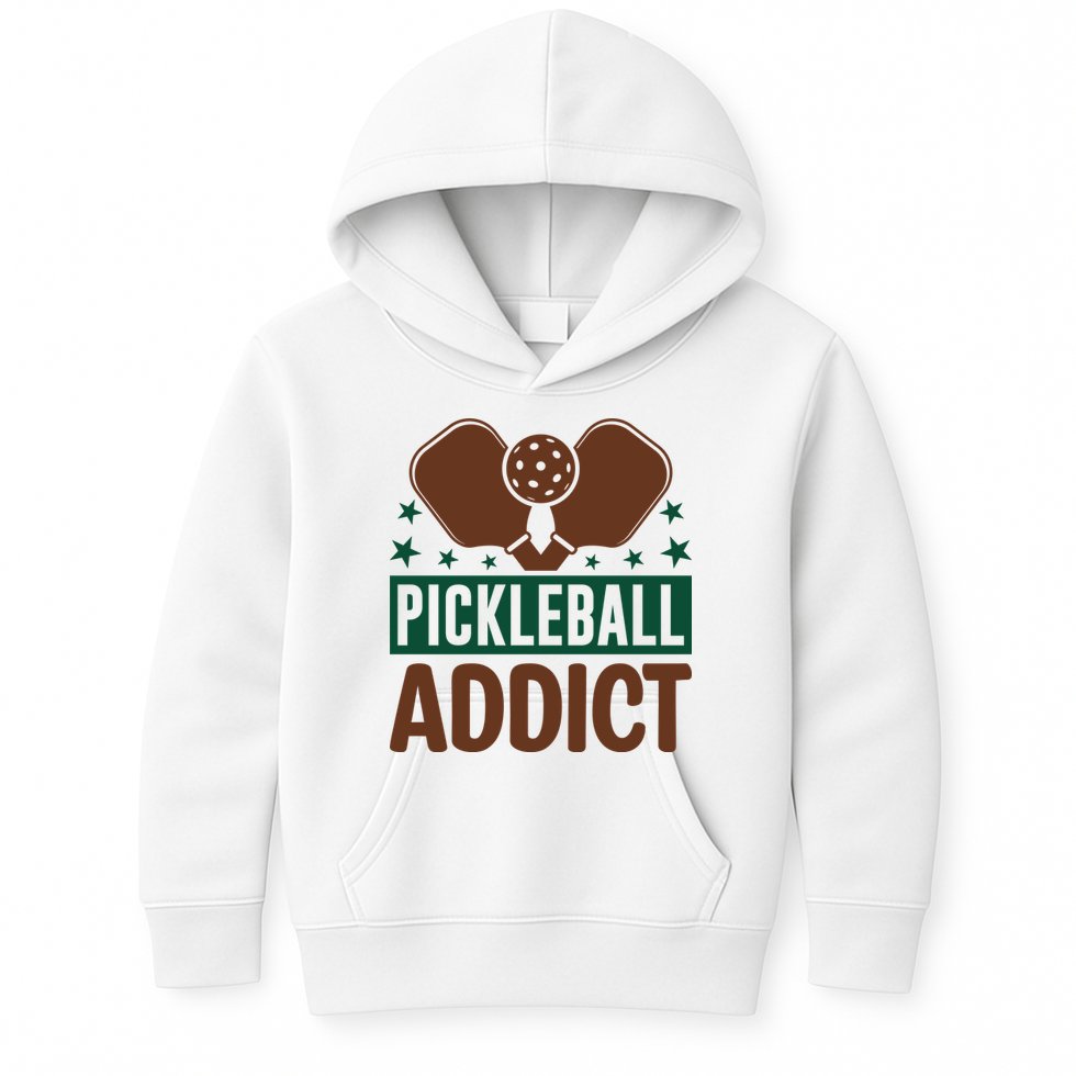 Paddles Pickleball Addict Gift For Player Team Sport Kids Hoodie