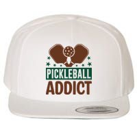 Paddles Pickleball Addict Gift For Player Team Sport Wool Snapback Cap