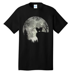 Pekingese Pekinese And Moon Halloween Tall T-Shirt