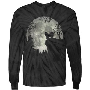 Pekingese Pekinese And Moon Halloween Tie-Dye Long Sleeve Shirt