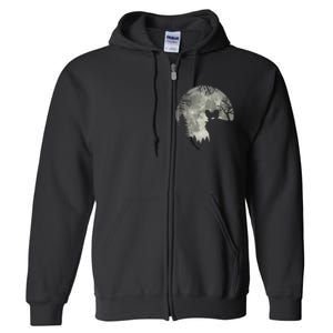 Pekingese Pekinese And Moon Halloween Full Zip Hoodie