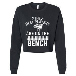 Piano Player Art Musician Orchestra Teacher Cropped Pullover Crew