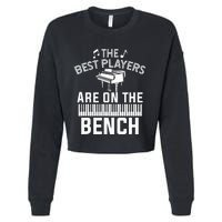 Piano Player Art Musician Orchestra Teacher Cropped Pullover Crew