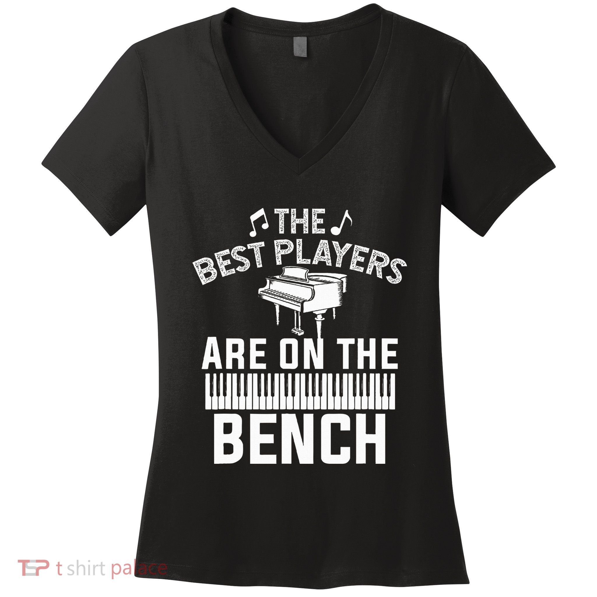 Piano Player Art Musician Orchestra Teacher Women's V-Neck T-Shirt