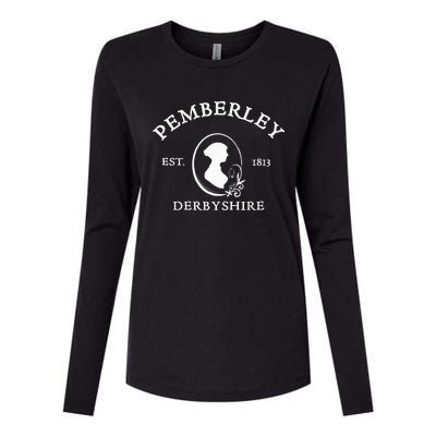 Pemberley Pride And Prejudice Jane Austen Reader Womens Cotton Relaxed Long Sleeve T-Shirt