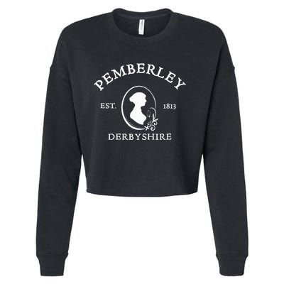 Pemberley Pride And Prejudice Jane Austen Reader Cropped Pullover Crew