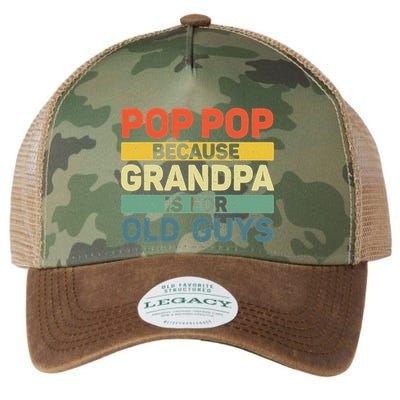 Pop Pop Art For Grandpa From Grandkids FatherS Day Pop Pop Legacy Tie Dye Trucker Hat