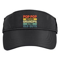 Pop Pop Art For Grandpa From Grandkids FatherS Day Pop Pop Adult Drive Performance Visor