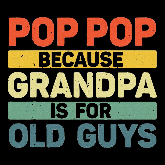 Pop Pop Art For Grandpa From Grandkids FatherS Day Pop Pop Bag