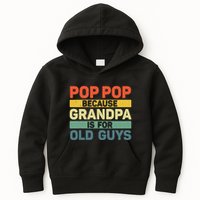 Pop Pop Art For Grandpa From Grandkids FatherS Day Pop Pop Kids Hoodie