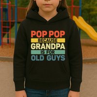 Pop Pop Art For Grandpa From Grandkids FatherS Day Pop Pop Kids Hoodie