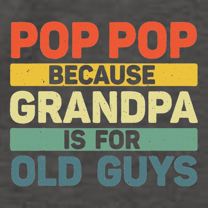 Pop Pop Art For Grandpa From Grandkids FatherS Day Pop Pop Vector Backpack