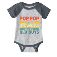 Pop Pop Art For Grandpa From Grandkids FatherS Day Pop Pop Infant Baby Jersey Bodysuit
