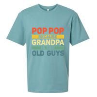 Pop Pop Art For Grandpa From Grandkids FatherS Day Pop Pop Sueded Cloud Jersey T-Shirt