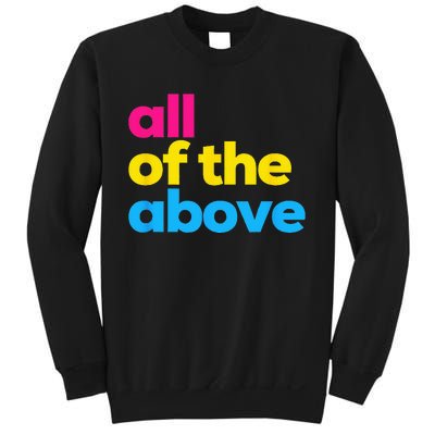 Pansexual Pride All Of The Above LGBTQ Pan Flag Funny LGBT Sweatshirt