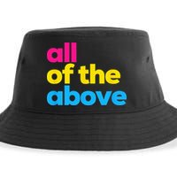 Pansexual Pride All Of The Above LGBTQ Pan Flag Funny LGBT Sustainable Bucket Hat
