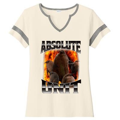 Pesto Penguin Absolute Unit Bootleg Rap Fire Ladies Halftime Notch Neck Tee