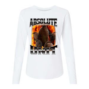 Pesto Penguin Absolute Unit Bootleg Rap Fire Womens Cotton Relaxed Long Sleeve T-Shirt