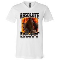 Pesto Penguin Absolute Unit Bootleg Rap Fire V-Neck T-Shirt