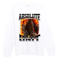 Pesto Penguin Absolute Unit Bootleg Rap Fire Premium Crewneck Sweatshirt