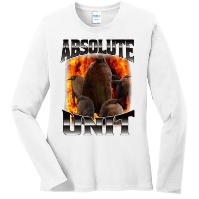 Pesto Penguin Absolute Unit Bootleg Rap Fire Ladies Long Sleeve Shirt