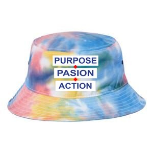 Purpose Passion Action Tie Dye Newport Bucket Hat