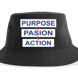 Purpose Passion Action Sustainable Bucket Hat