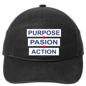 Purpose Passion Action 7-Panel Snapback Hat