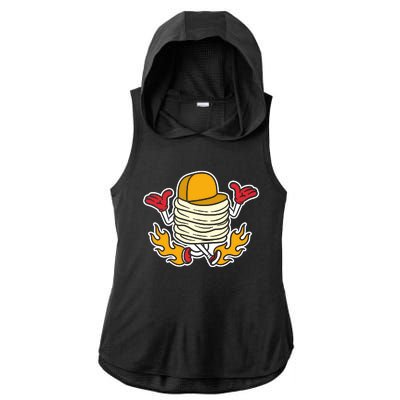 Pancake Ladies PosiCharge Tri-Blend Wicking Draft Hoodie Tank