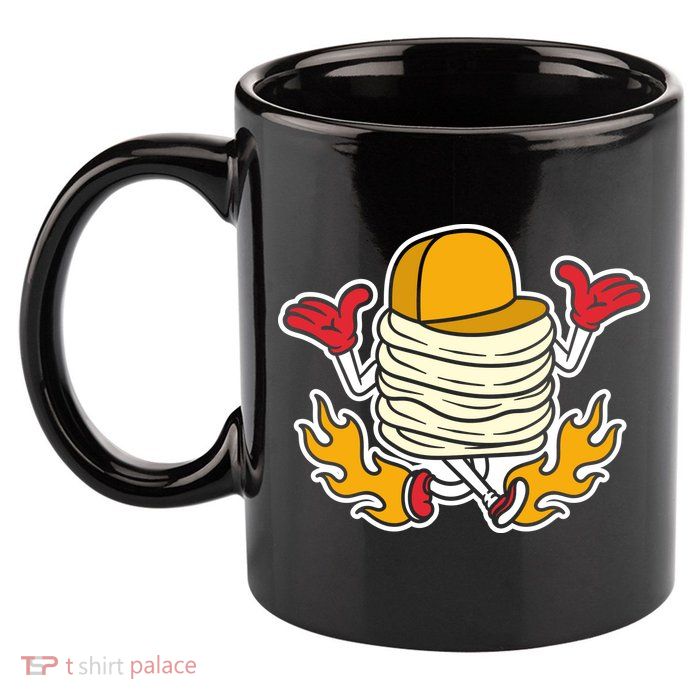 Pancake 11oz C Handle Ceramic Mug