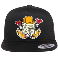 Pancake Flat Bill Trucker Hat