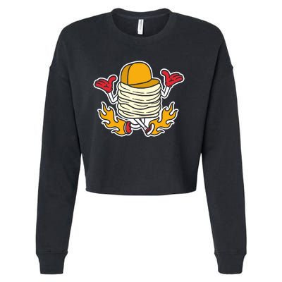 Pancake Cropped Pullover Crew