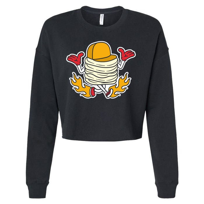 Pancake Cropped Pullover Crew