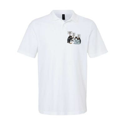 Penguins Protest Against Tariffs Funny Penguin Tariff Polo