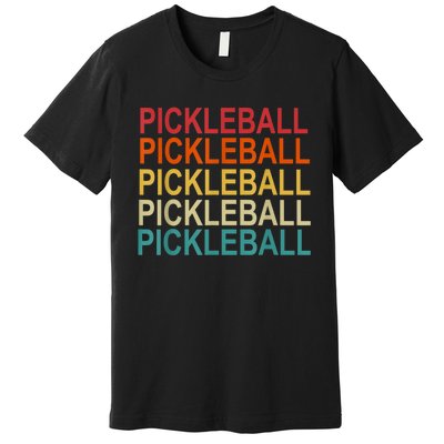 Pickleball Player And Pickleball Lovers Retro Pickleball Premium T-Shirt