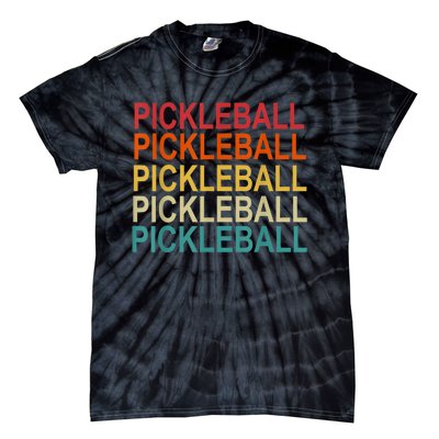 Pickleball Player And Pickleball Lovers Retro Pickleball Tie-Dye T-Shirt